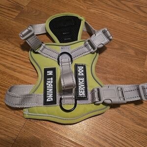 Reflective Service Dog Harness - Green